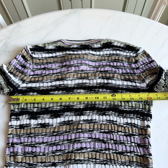 WHBM Multi-Stripe Cardigan Purple Sz XS - Picture 9 of 10